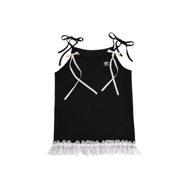Adidas Originals T-Shirt Women's Black Pink-0