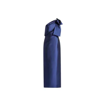 Sachin & Babi Bonnie Bow Satin finish Gown