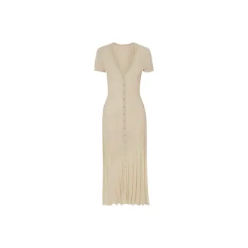 Jacquemus Short-Sleeved Dresses Women's Beige