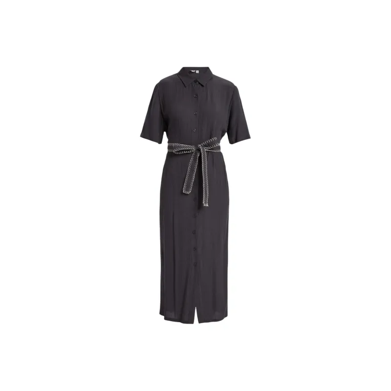 ROXY Short Sleeved Dress Women's Black-0