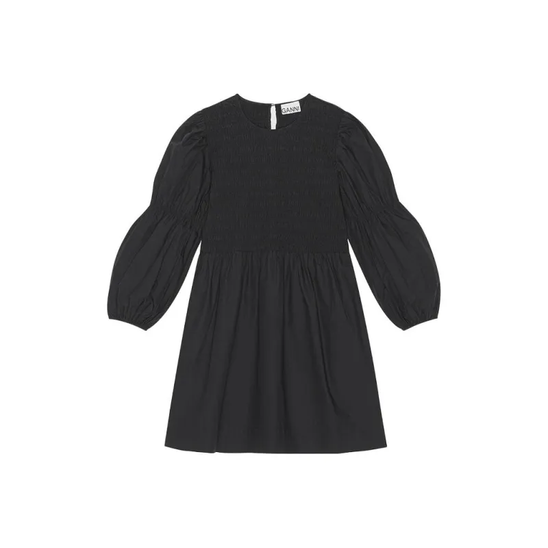 GANNI Long Sleeved Dress Women's Black-0