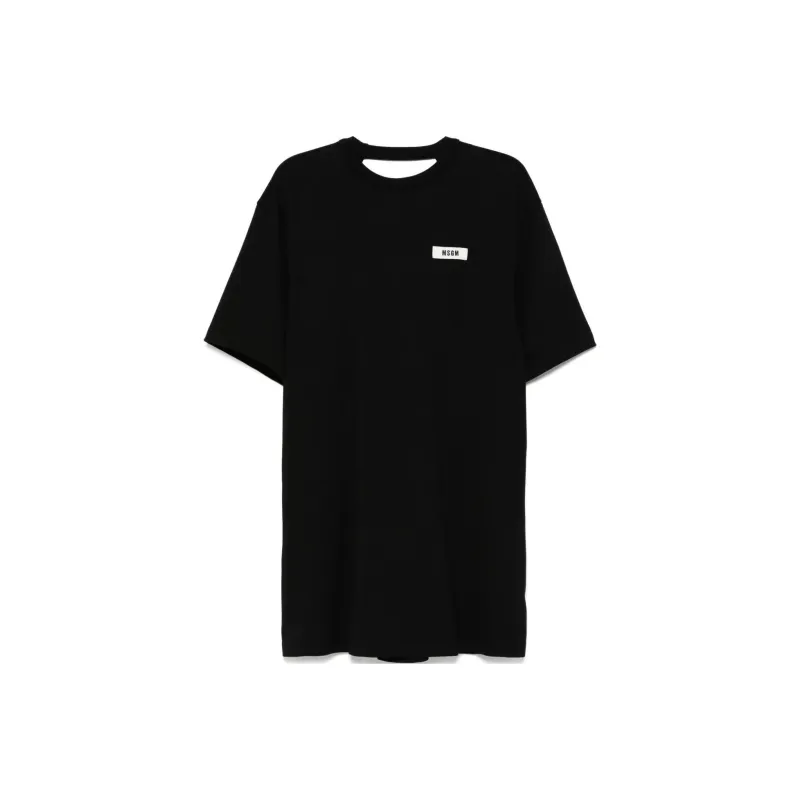 MSGM Logo embroidered Dress-0