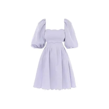 LEMON FAIRY Short Sleeved Dress Women's Purple