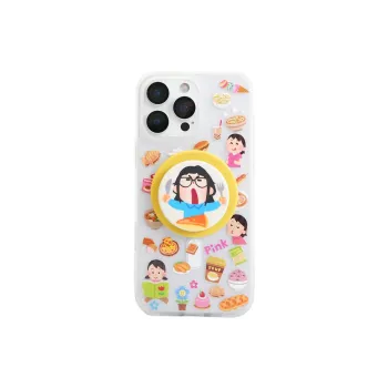 Sopi Acrylic Material Foodie Little Girl Phone Cases Compatible With IPhone 16/15 Pro Max/Apple 13/14 Pro/Max