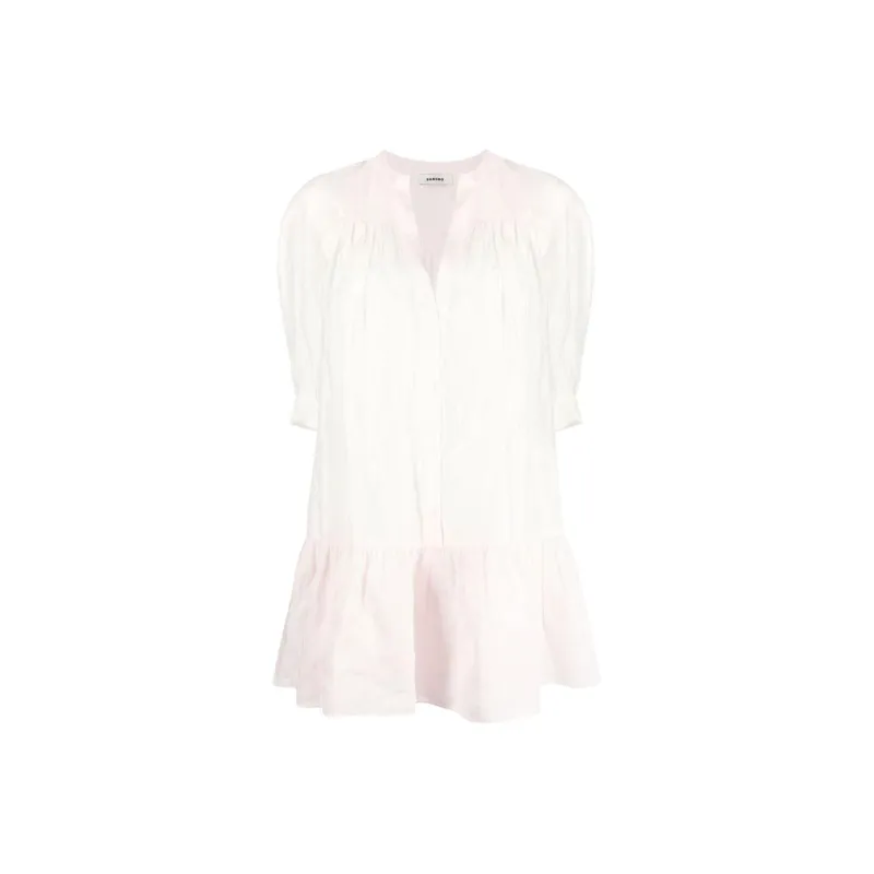 Sandro Short-Sleeved Dresses Women's White-0
