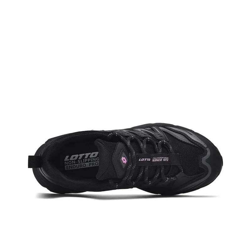 LOTTO Slip Resistant, Abrasion Resistant, Breathable, Support Grip Low Top Hiking Shoes Women's Black-2