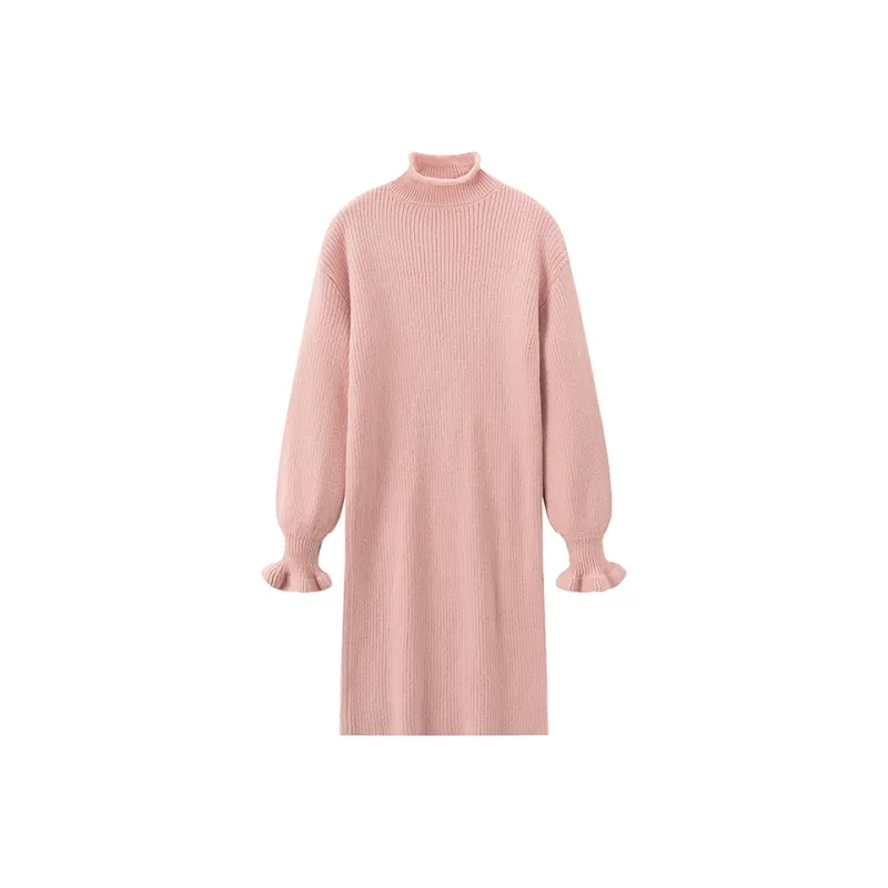 RED DRAGONFLY Long Sleeved Dress Women's Pink-0