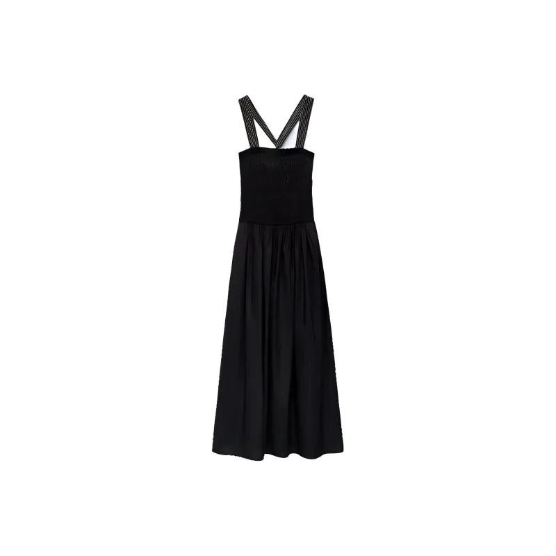 ZARA Slip Dresses Women's Black-0