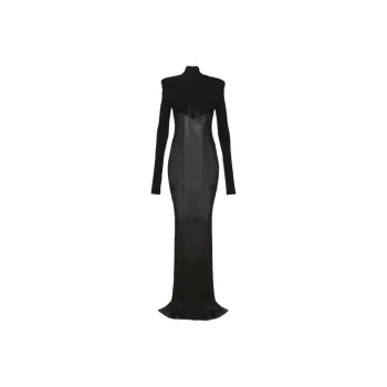 BALMAIN Panelled Maxi Dress