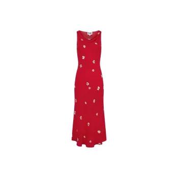 Rouje RAHLIA DRESS Sleeveless Dress Women's Red Peony Pink