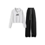 Heather Gray (Curious Cat Center Logo)+Black (Solid Color)