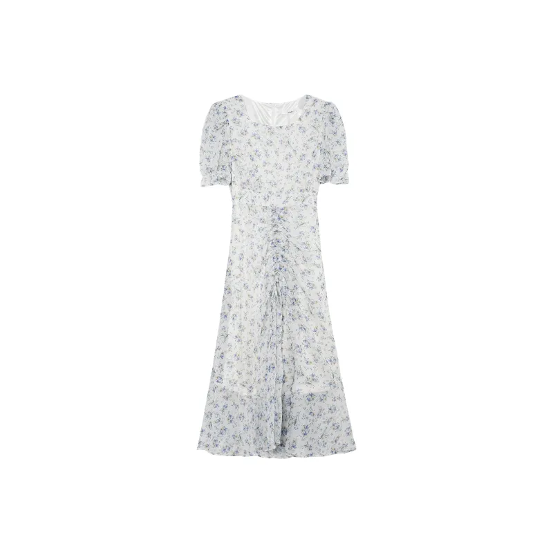 Fstudio Short Sleeved Dress Women's Blue-0