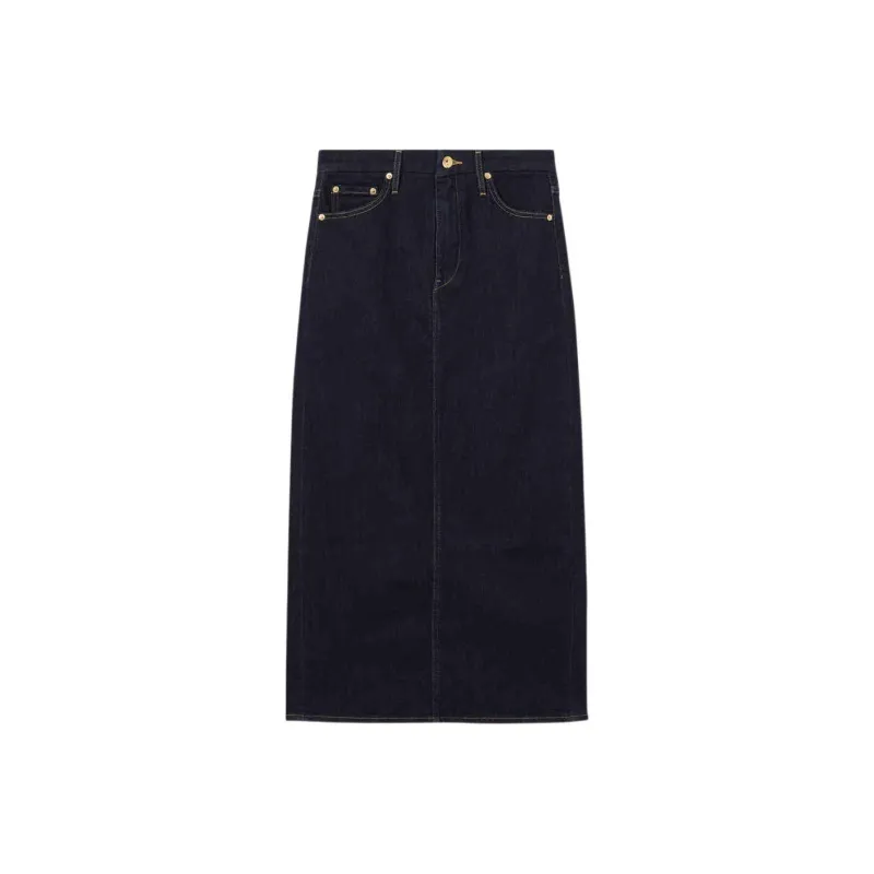 Levis CNY Denim Long Skirts Women's Blue-0