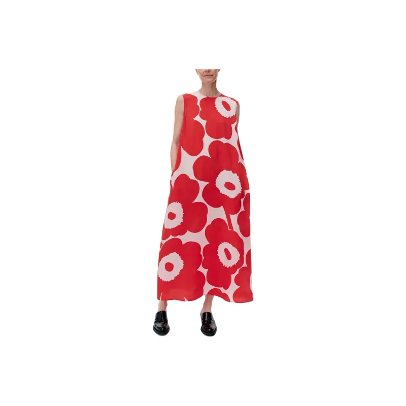 Marimekko Sleeveless Dress Women's Red-0