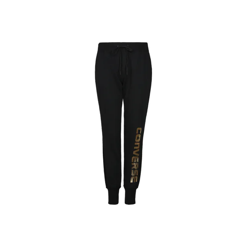 Converse Knit Bottom Knitted Sports Pants Women's Ink Black-0