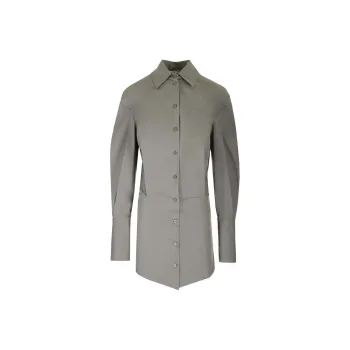 The Attico Asymmetric Mini Shirt Dress