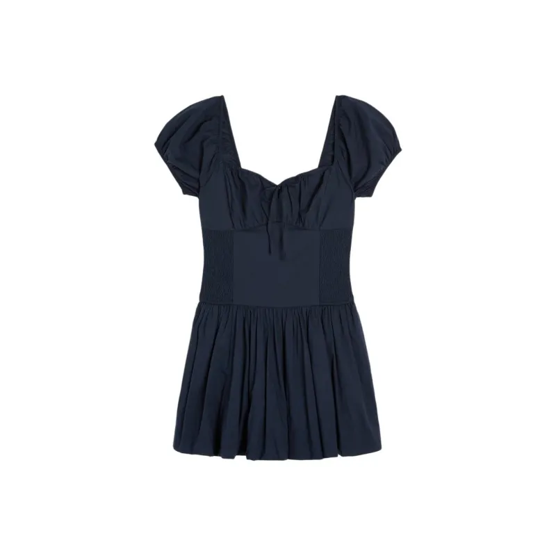 Hollister Short Sleeved Dress Women's Marine Blue-0