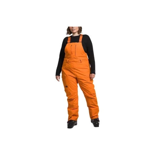 THE NORTH FACE Women's’s Plus Freedom Bibs Overalls Women's Orange