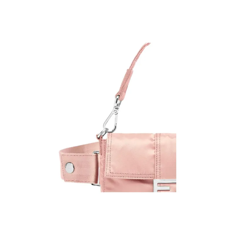 FENDI PORTER Collaboration Baguette Cow Leather Cell Phone Pouch Handbag Fanny Pack Mini Men's Pink-4
