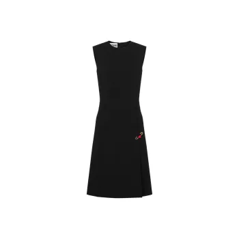 MOSCHINO Safety Pin detail Sleeveless Dress