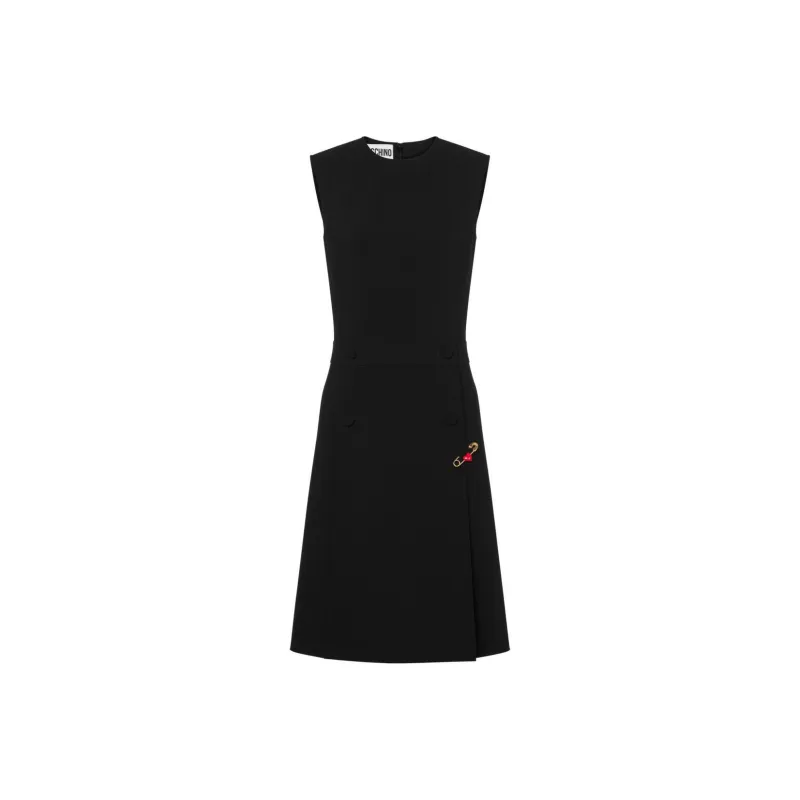 MOSCHINO Safety Pin detail Sleeveless Dress-0