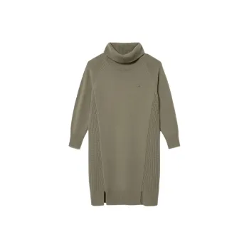 LACOSTE Long Sleeved Dresses Women's Khaki