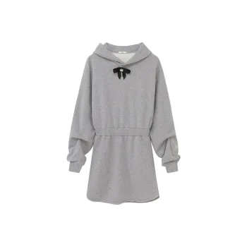 D'zzit Long Sleeved Dresses Women's Light Gray