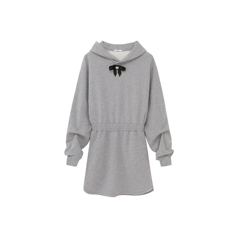 D'zzit Long Sleeved Dresses Women's Light Gray-0