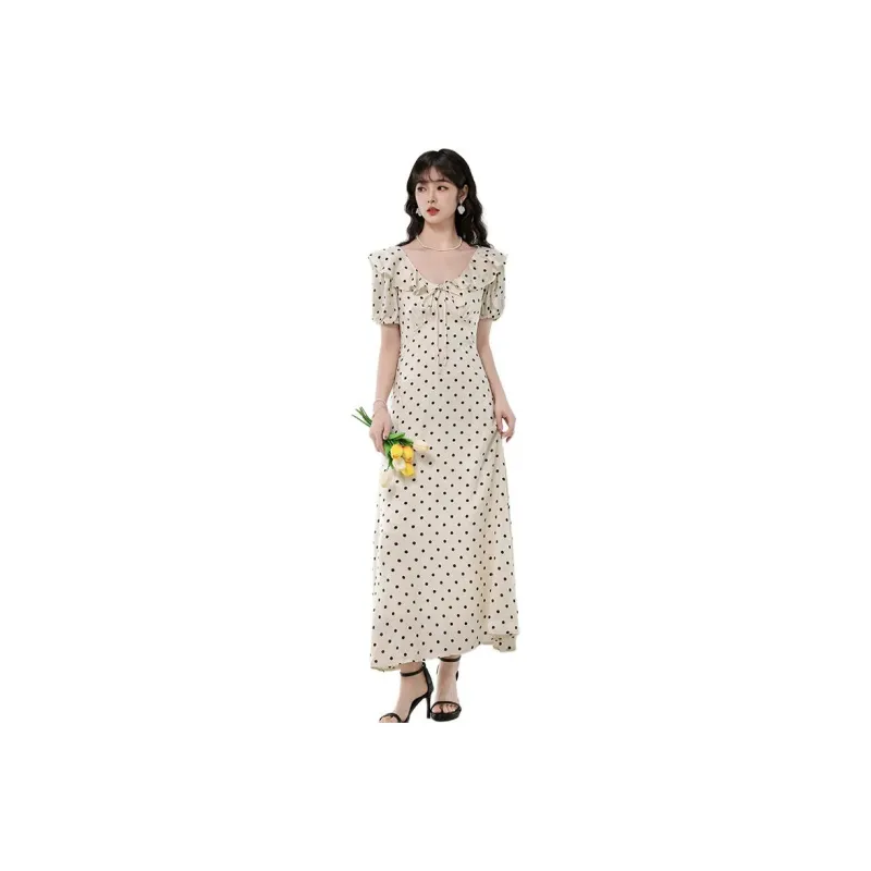 ONNFB Short Sleeved Dress Women's Apricot-2