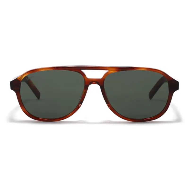 Fakeme Plate Aviator Sunglasses Unisex Tortoiseshell-1