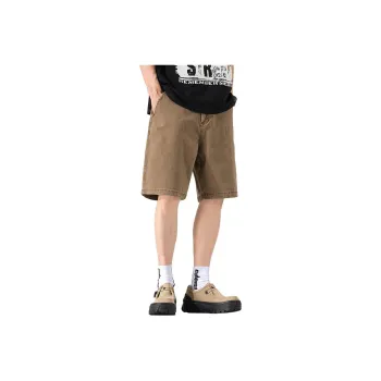 Izzue Denim Shorts Unisex Khaki