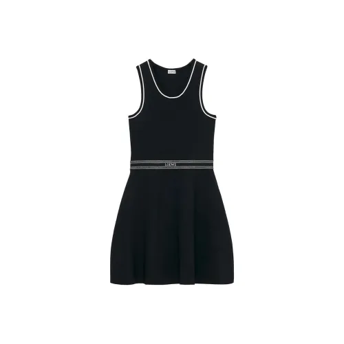 LOEWE SS24 Sleeveless Dress Women's Black