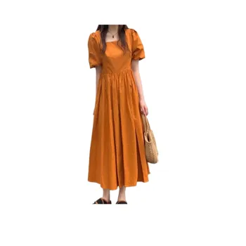 ROBINHOOD Short Sleeved Dress Women's Orange