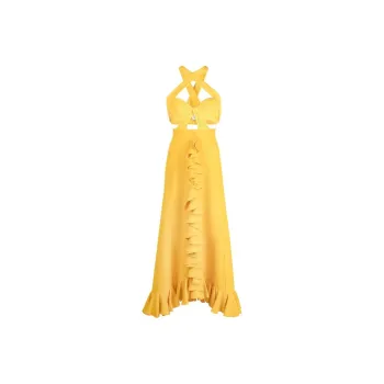 GIAMBATTISTA VALLI Sleeveless Dress Women's Yellow