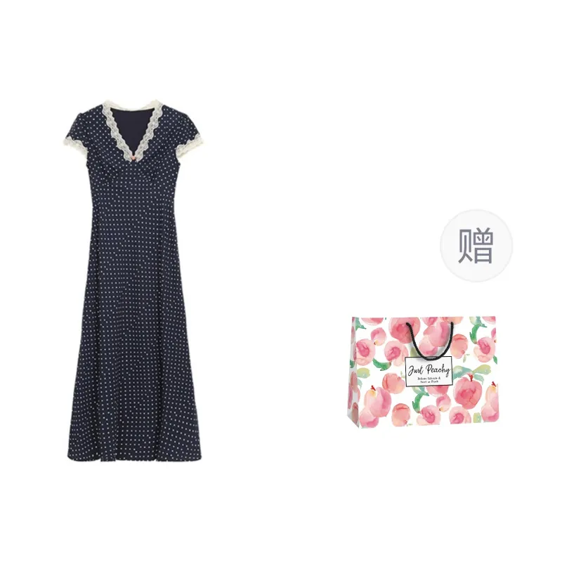 Qiuerle Short Sleeved Dress Women's-4