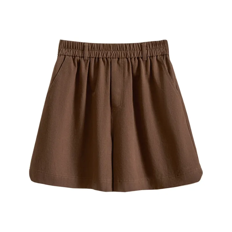 TOUCH Casual Shorts Women's Coffee-0