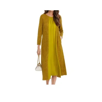 Mapping Long Sleeved Dresses Women's Yellow