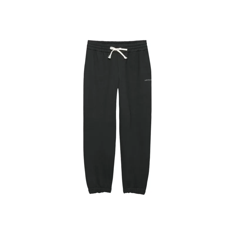 ARITZIA Cozy Sweatfleece Boyfriend Contrast Jogger Knitted Sports Pants Women's Black-0