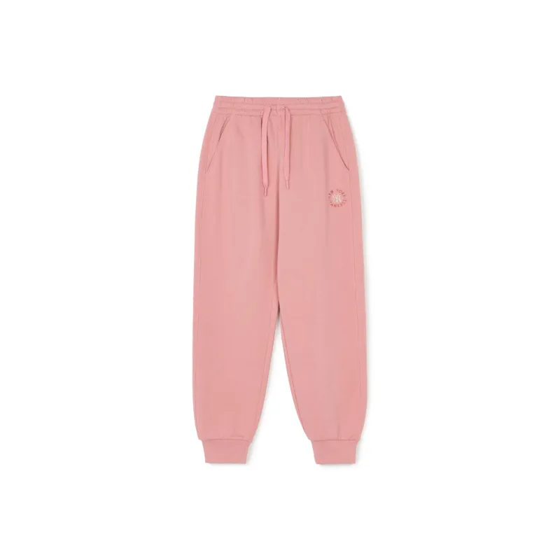 MLB New York Yankees Knitted Sweatpants Women's Pink-0