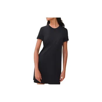 HERMES Short Sleeved Dresses Women's Black