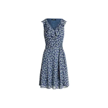 Polo Ralph Lauren SS24 Sleeveless Dress Women's Blue