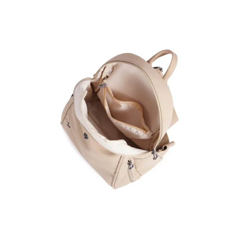 Dubaolu Fabric Backpack Medium Size Women's Black/Light Camel/Gray-11