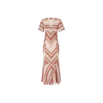 MISSONI Serrated Zigzag pattern Maxi Dress