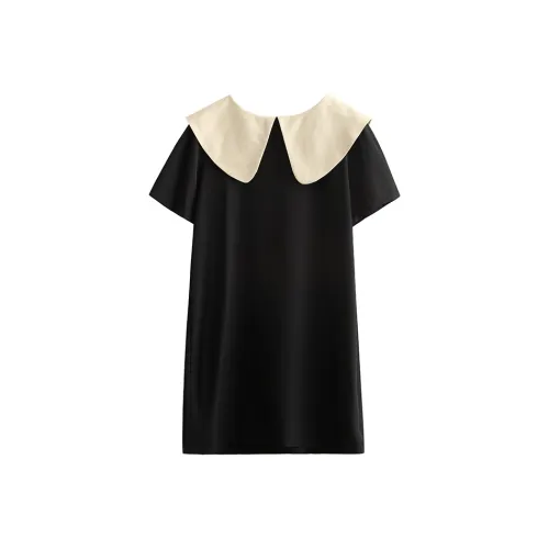 PAIN OR PLEASURE Short Sleeved Dresses Women's Black