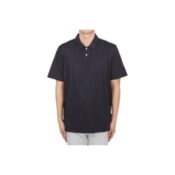 Malbon Golf Polo Shirt Men's Gray Black
