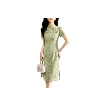 XWI Short Sleeved Dress Women's Elegant Aqua Green