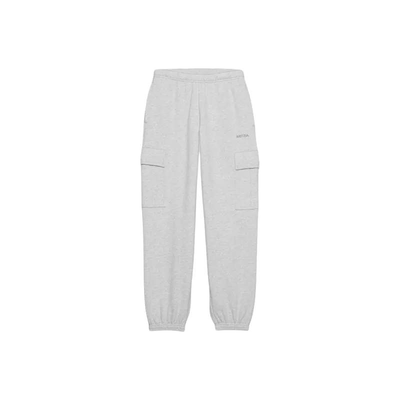 ARITZIA Cozy Sweatfleece New Mega CargoTM Jogger Cargo Pants Women's Heather Chrome-0