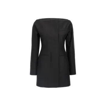 Jacquemus The Spalla Tailored Boat Neck Dress