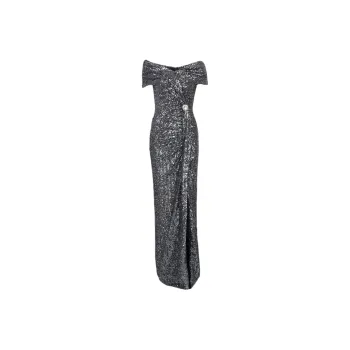 BALMAIN Sleeveless Dress Women's Silver