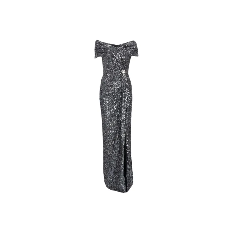 BALMAIN Sleeveless Dress Women's Silver-0